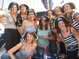 Hen parties sailing days on the South Coast