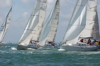 Racing yachts for corporate sailing events in the Solent