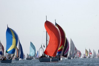 Racing yachts for Round the Island regatta