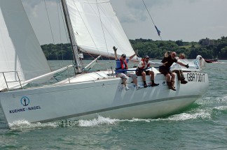 Team building yacht sailing experience in the Solent