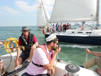 Team building sail training on the Solent